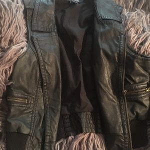 Faux Leather Vest